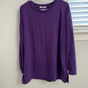 Levaca tunic sweatshirt, purple size XL
